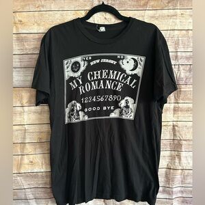 Rock Me My Chemical Romance Pre-Shrunk Cotton Band Tee Black Large